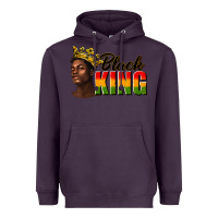 Plum afro man black king Heavyweight Hoodie - texasbilliewilder