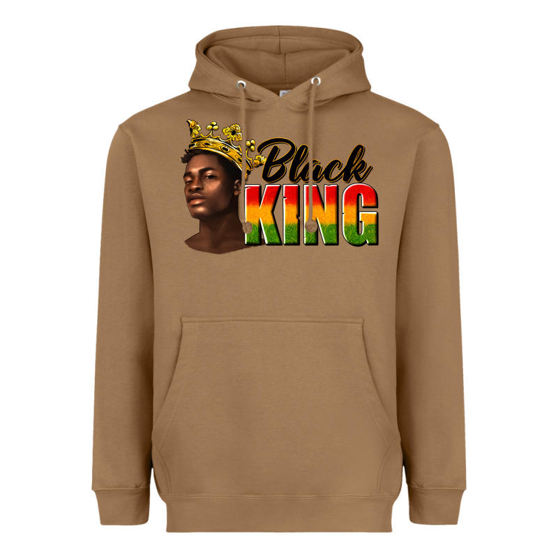 Afro Man Black King Heavyweight Hoodie by texasbilliewilder | Teevron