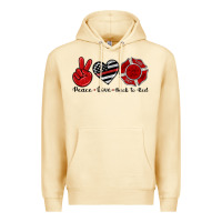 Pina Colada peace love back to red Premium Hoodie - Artiststas