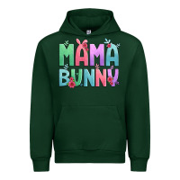 Forest Green easter floral mama bunny Urban Hoodie - Artiststas