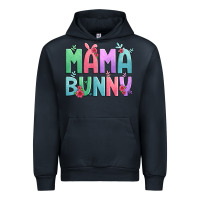 Navy easter floral mama bunny Urban Hoodie - Artiststas