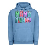 Pigment Pebble Blue easter floral mama bunny Urban Hoodie - Artiststas