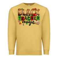 Antique Gold black teacher magic Premium Sweatshirt - Zillion Design Studio