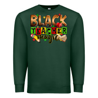 Sports Green black teacher magic Premium Sweatshirt - Zillion Design Studio