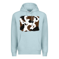 Blue Mist cowhide Premium Hoodie - RanaPortraitStore