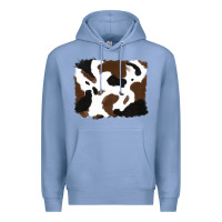 Colony Blue cowhide Premium Hoodie - RanaPortraitStore
