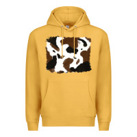 Mustard cowhide Premium Hoodie - RanaPortraitStore