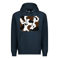 Navy cowhide Premium Hoodie - RanaPortraitStore