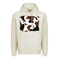 Oatmeal Heather cowhide Premium Hoodie - RanaPortraitStore