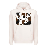 Pale Pink cowhide Premium Hoodie - RanaPortraitStore
