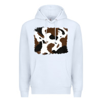 White cowhide Premium Hoodie - RanaPortraitStore