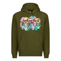 Army Green rocking the phlebotomist life Premium Hoodie - AdoDesignShop