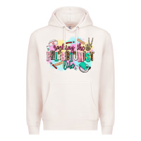 Pale Pink rocking the phlebotomist life Premium Hoodie - AdoDesignShop