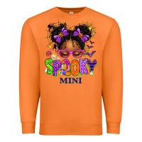 Carrot Spooky Mini Halloween Messy Bun Premium Sweatshirt - texasbilliewilder