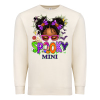 Sandshell Spooky Mini Halloween Messy Bun Premium Sweatshirt - texasbilliewilder