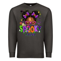 Smoke Spooky Mini Halloween Messy Bun Premium Sweatshirt - texasbilliewilder