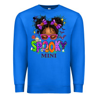 True Royal Spooky Mini Halloween Messy Bun Premium Sweatshirt - texasbilliewilder