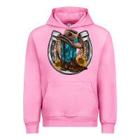 Fuchsia Pink western horseshoe boots hat rope sunflower Urban Hoodie - AdoDesignShop