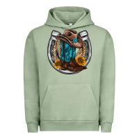 Pigment Oil Green western horseshoe boots hat rope sunflower Urban Hoodie - AdoDesignShop