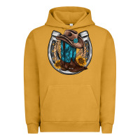 Pigment Peanut Butter western horseshoe boots hat rope sunflower Urban Hoodie - AdoDesignShop