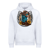 White western horseshoe boots hat rope sunflower Urban Hoodie - AdoDesignShop