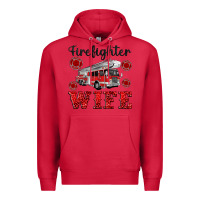 Cardinal firefighter wife Premium Hoodie - Artiststas