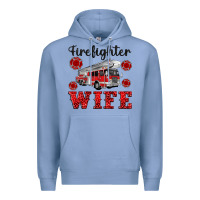 Colony Blue firefighter wife Premium Hoodie - Artiststas