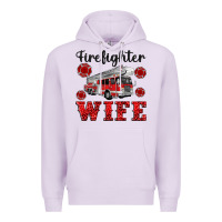 Lilac firefighter wife Premium Hoodie - Artiststas