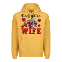 Mustard firefighter wife Premium Hoodie - Artiststas
