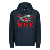 Navy firefighter wife Premium Hoodie - Artiststas