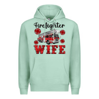 Seafoam firefighter wife Premium Hoodie - Artiststas