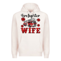 Pale Pink firefighter wife Premium Hoodie - Artiststas