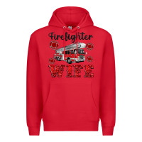 Red firefighter wife Premium Hoodie - Artiststas