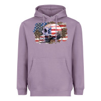 Lavender american skull Heavyweight Hoodie - Zillion Design Studio