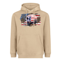 Mushroom american skull Heavyweight Hoodie - Zillion Design Studio