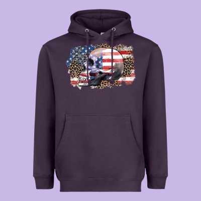American Skull Heavyweight Hoodie Designed By Zillion Design Studio