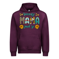 Mauve Wine because mama said so western sunflowers Urban Hoodie - Artiststas