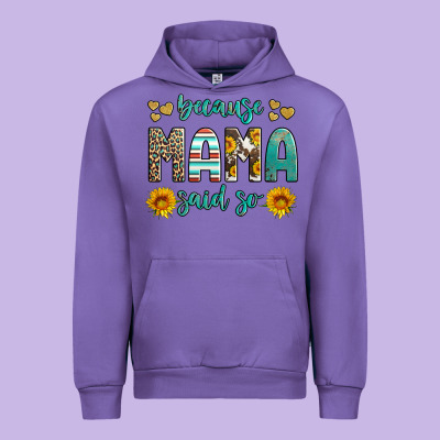 Because Mama Said So Western Sunflowers Urban Hoodie Designed By Artiststas