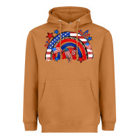 Meerkat American rainbow Heavyweight Hoodie - Zillion Design Studio