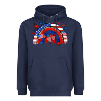 American Rainbow Heavyweight Hoodie | Teevron