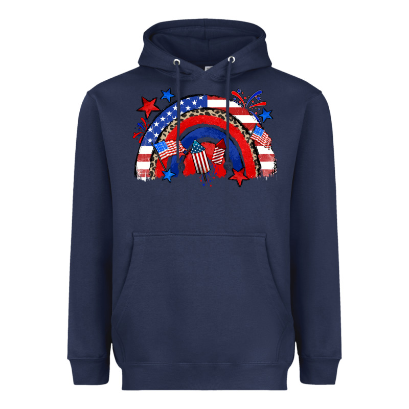 American Rainbow Heavyweight Hoodie by Zillion Design Studio | Teevron