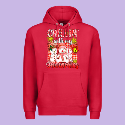 Chillin  With My Red Snowmies Premium Hoodie Designed By Adodesignshop