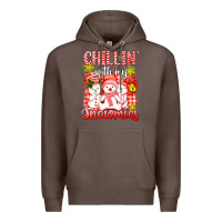 Coffee chillin  with my red snowmies Premium Hoodie - AdoDesignShop