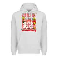 Dove Grey chillin  with my red snowmies Premium Hoodie - AdoDesignShop