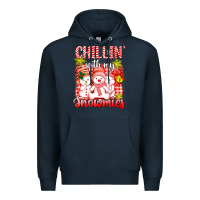 Navy chillin  with my red snowmies Premium Hoodie - AdoDesignShop