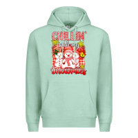 Seafoam chillin  with my red snowmies Premium Hoodie - AdoDesignShop