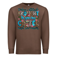 Chestnut today's attitude brought to you by coffee and sarc Premium Sweatshirt - Zillion Design Studio
