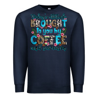Navy today's attitude brought to you by coffee and sarc Premium Sweatshirt - Zillion Design Studio