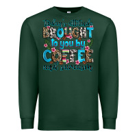 Sports Green today's attitude brought to you by coffee and sarc Premium Sweatshirt - Zillion Design Studio