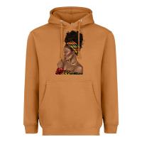 Meerkat afro black woman profile juneteenth Heavyweight Hoodie - texasbilliewilder
